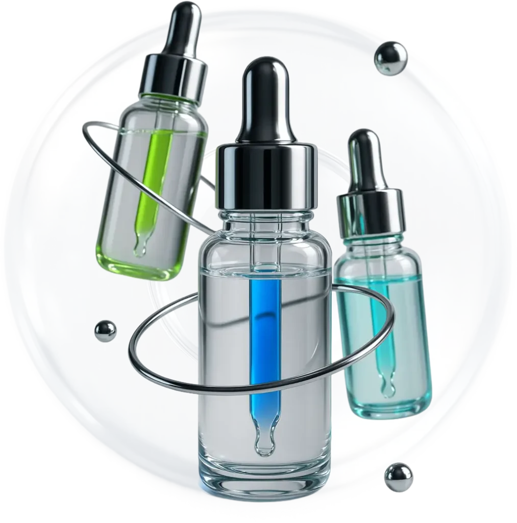 Lyfe Labs serum bottles
